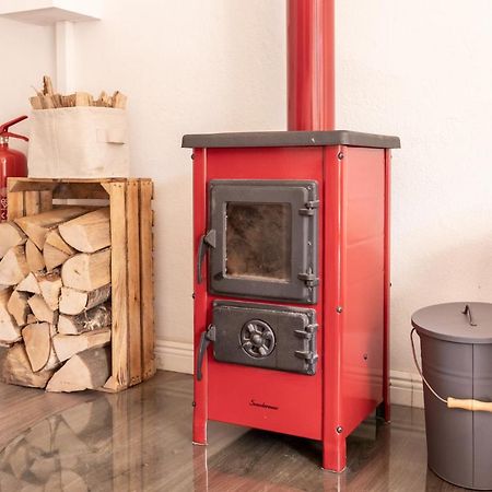 Gemutliches Tinyhouse Bungalow Mit Kamin & Sauna Am See Joachimsthal Luaran gambar
