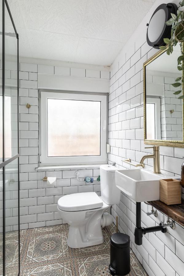 Gemutliches Tinyhouse Bungalow Mit Kamin & Sauna Am See Joachimsthal Luaran gambar
